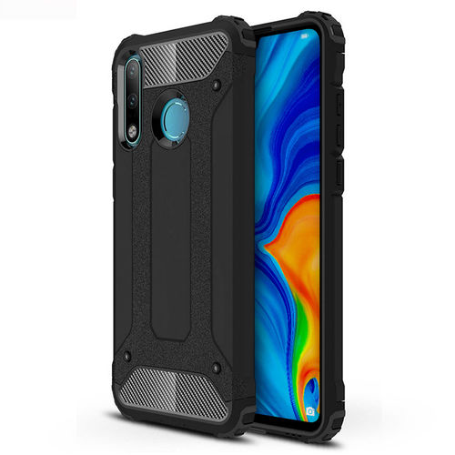 Military Defender Tough Shockproof Case for Huawei P30 Lite - Black